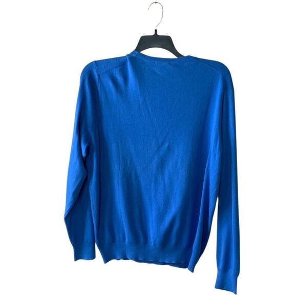 JCrew Sweater Size L Long Sleeve Crewneck Pima Cotton Preppy Minimalist Pullover - Picture 4 of 5